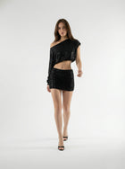 Black Sequin Mini Set